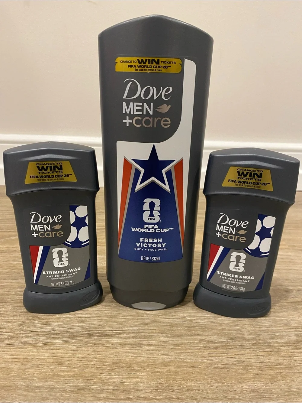 Dove Men+Care Fresh Victory Body & Antiperspirant Set - Gray